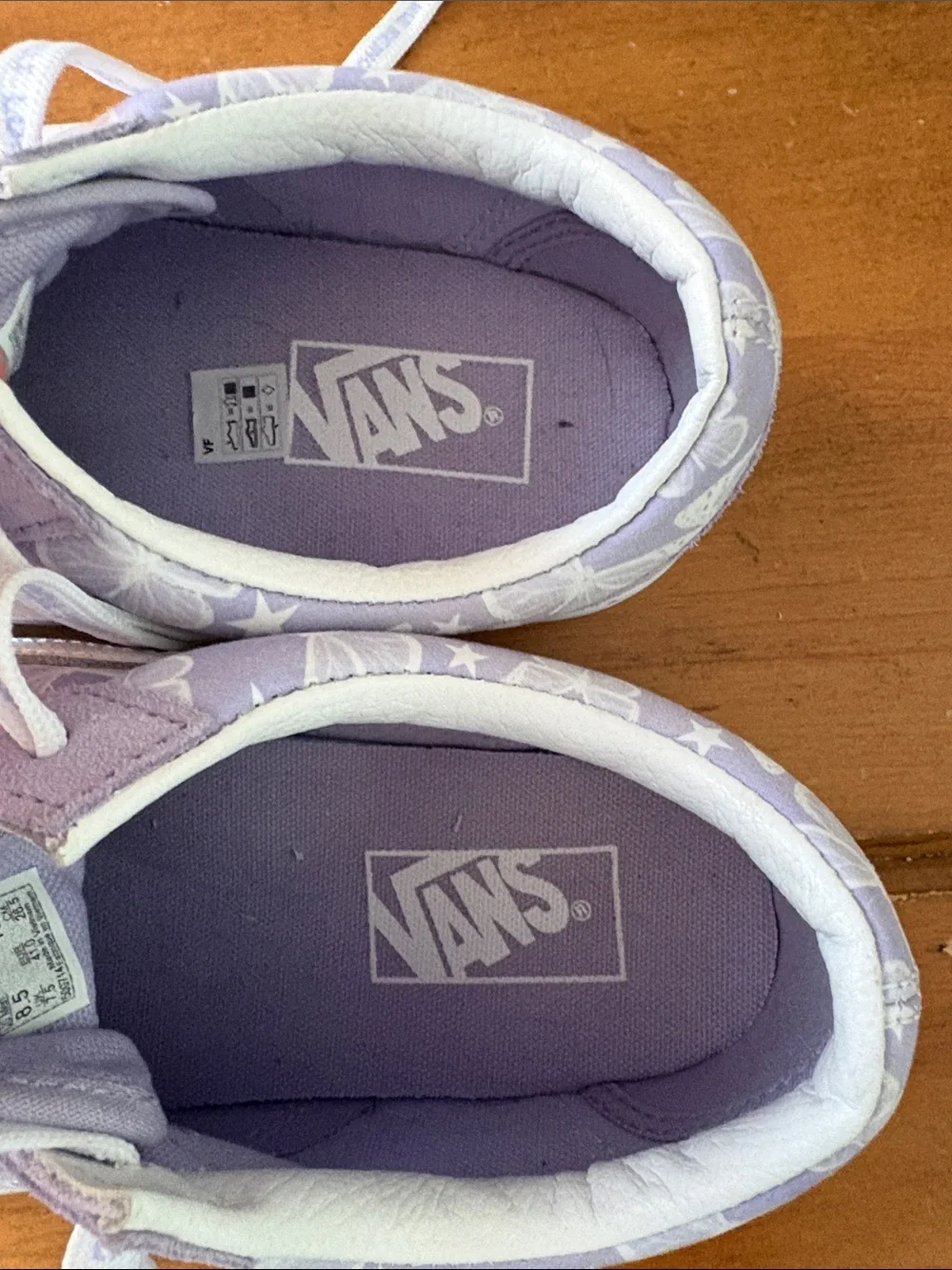 Vans Lavender Butterfly Old Skool Sneakers Size 10